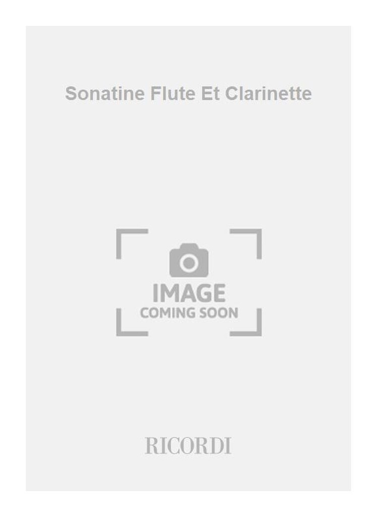 Sonatine Flute Et Clarinette